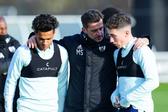 Marco Silva com Fábio Carvalho e Harry Wilson no Fulham - IMAGO