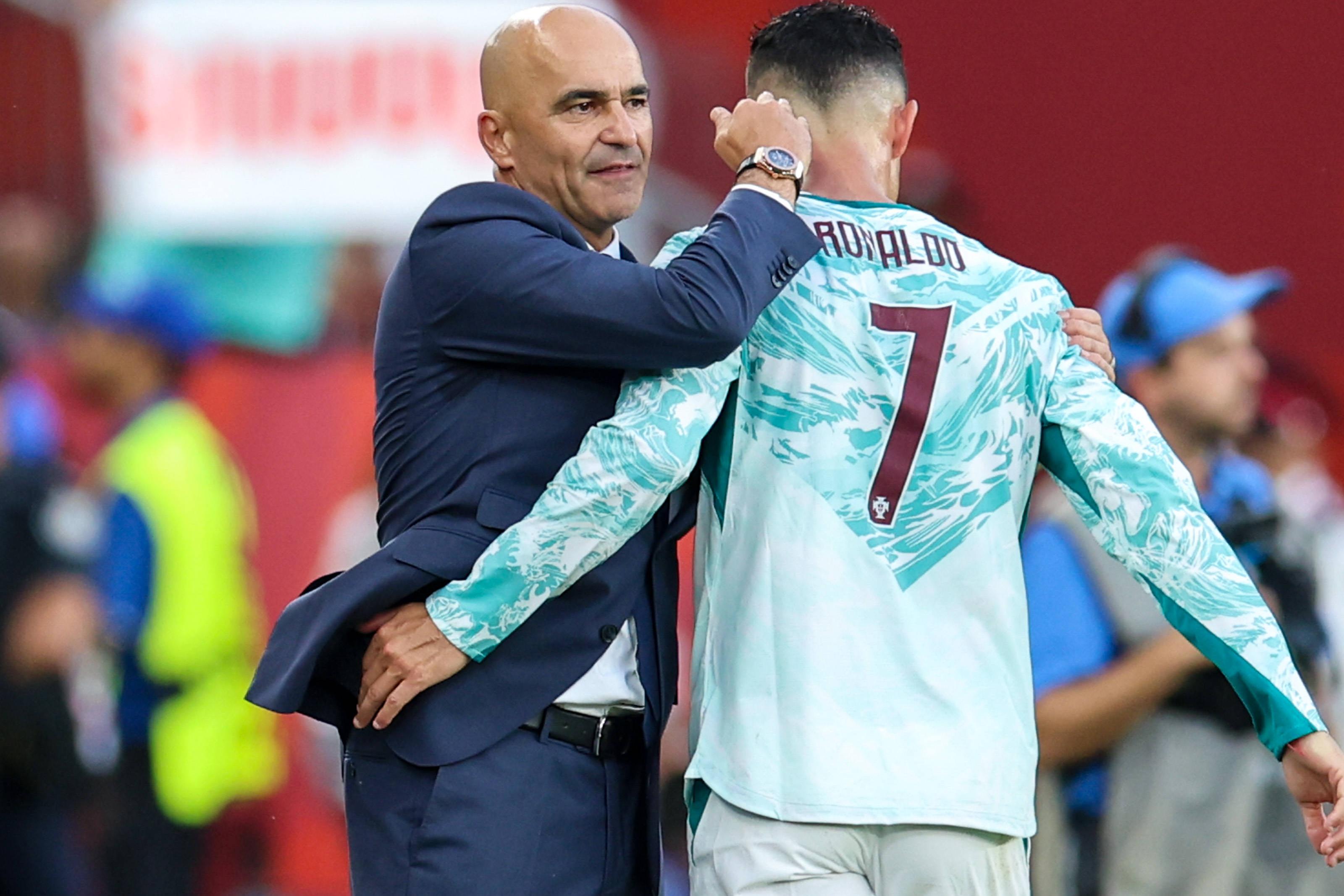 Roberto Martínez não voltará a comandar Cristiano Ronaldo      Fotografia Imago
