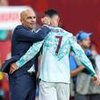 Roberto Martínez não voltará a comandar Cristiano Ronaldo      Fotografia Imago