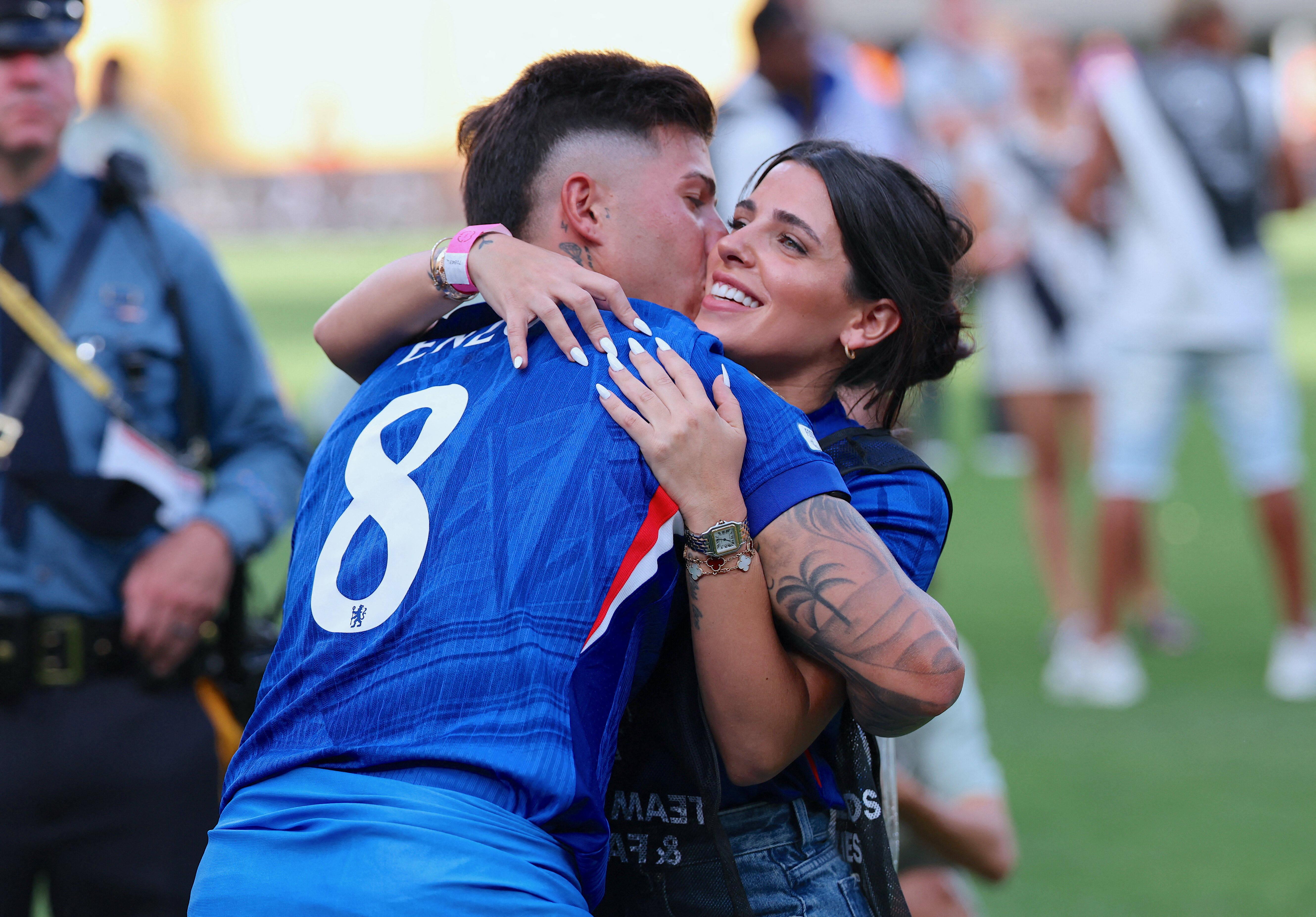 Enzo e Valentina na final do Mundial de Clubes em 2025 - foto: Imago
