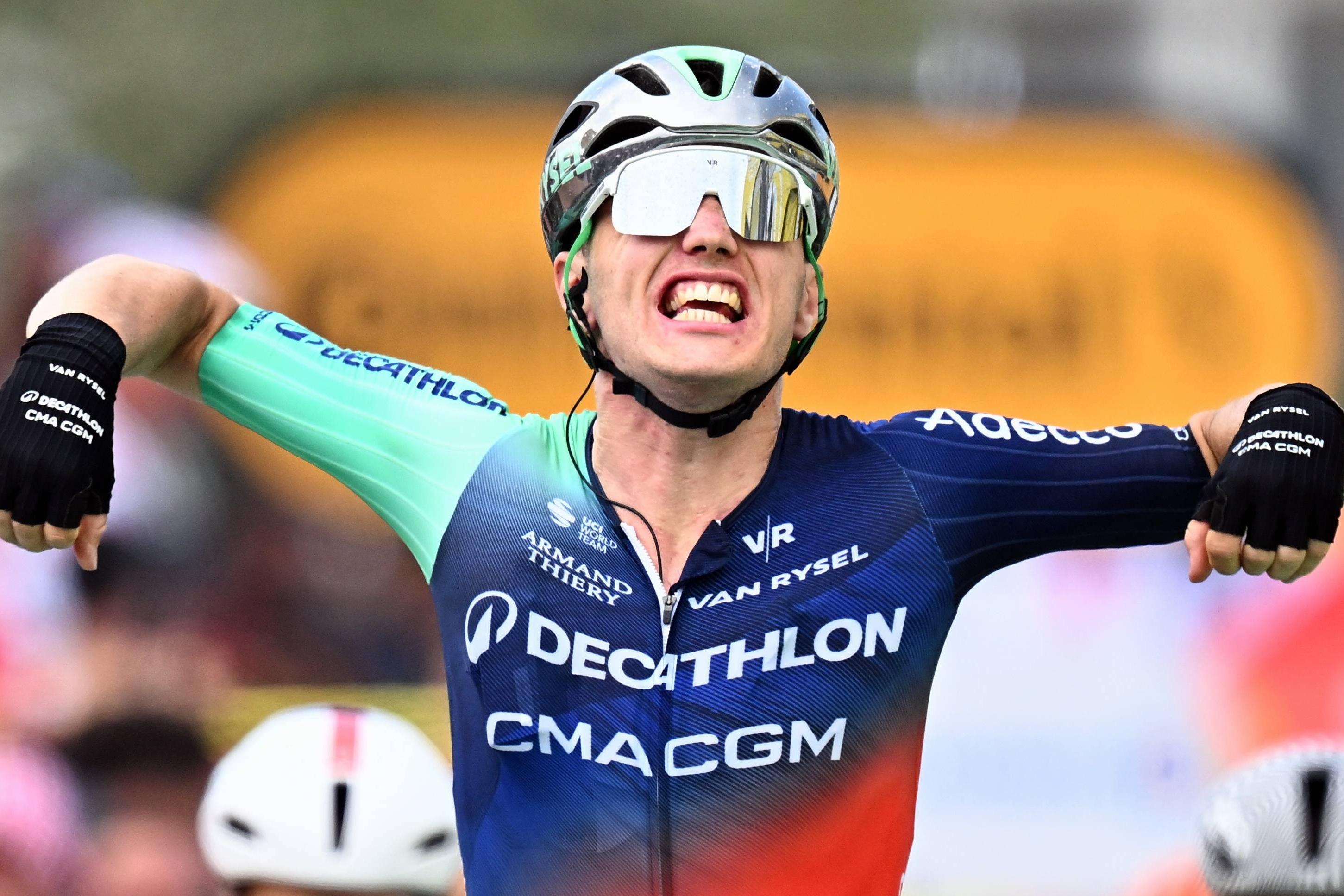 Olav Kooij estreou-se na edição do Tour este ano e venceu a quinta etapa. IMAGO