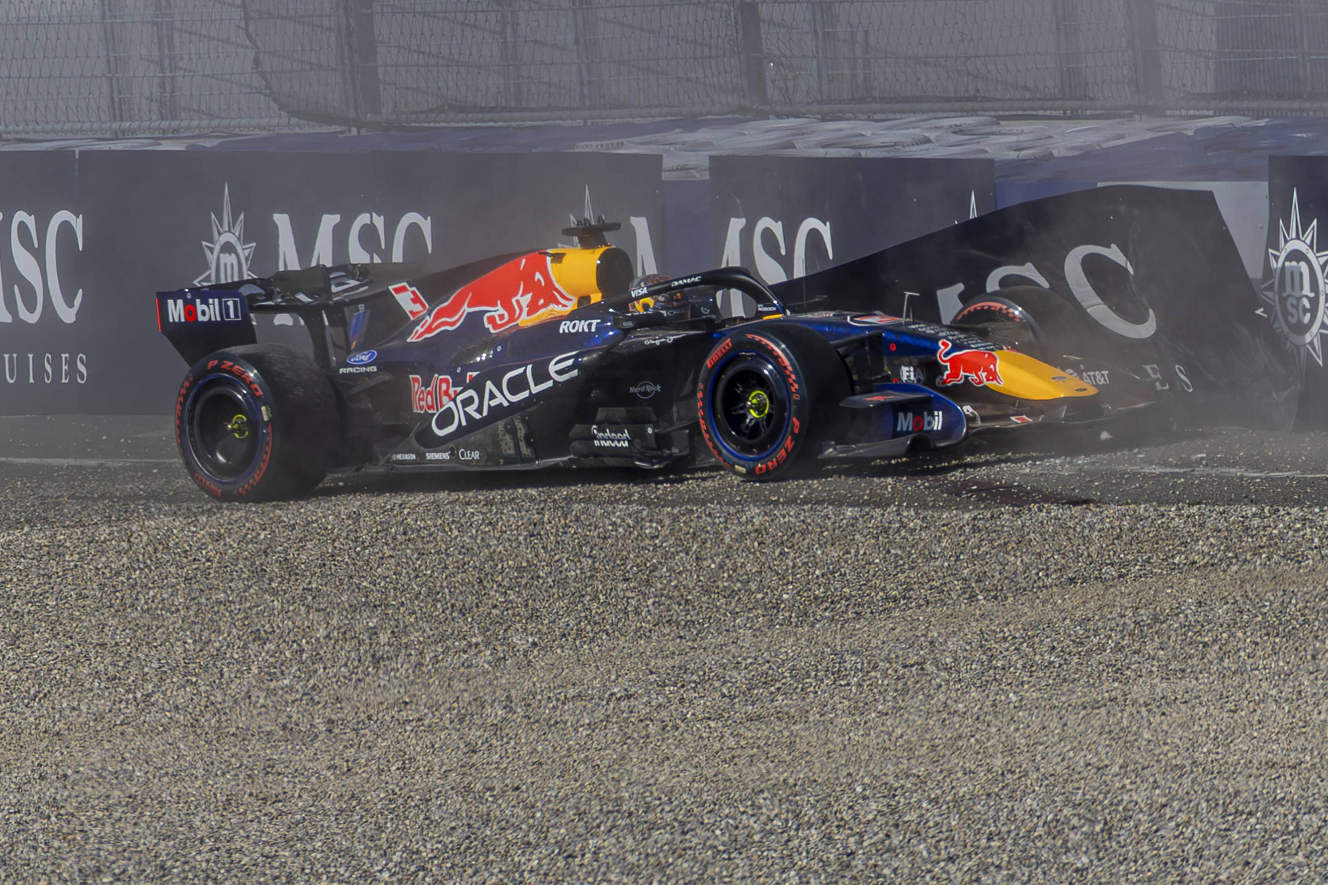 Max Verstappen despistou-se no Red Bull Ring
