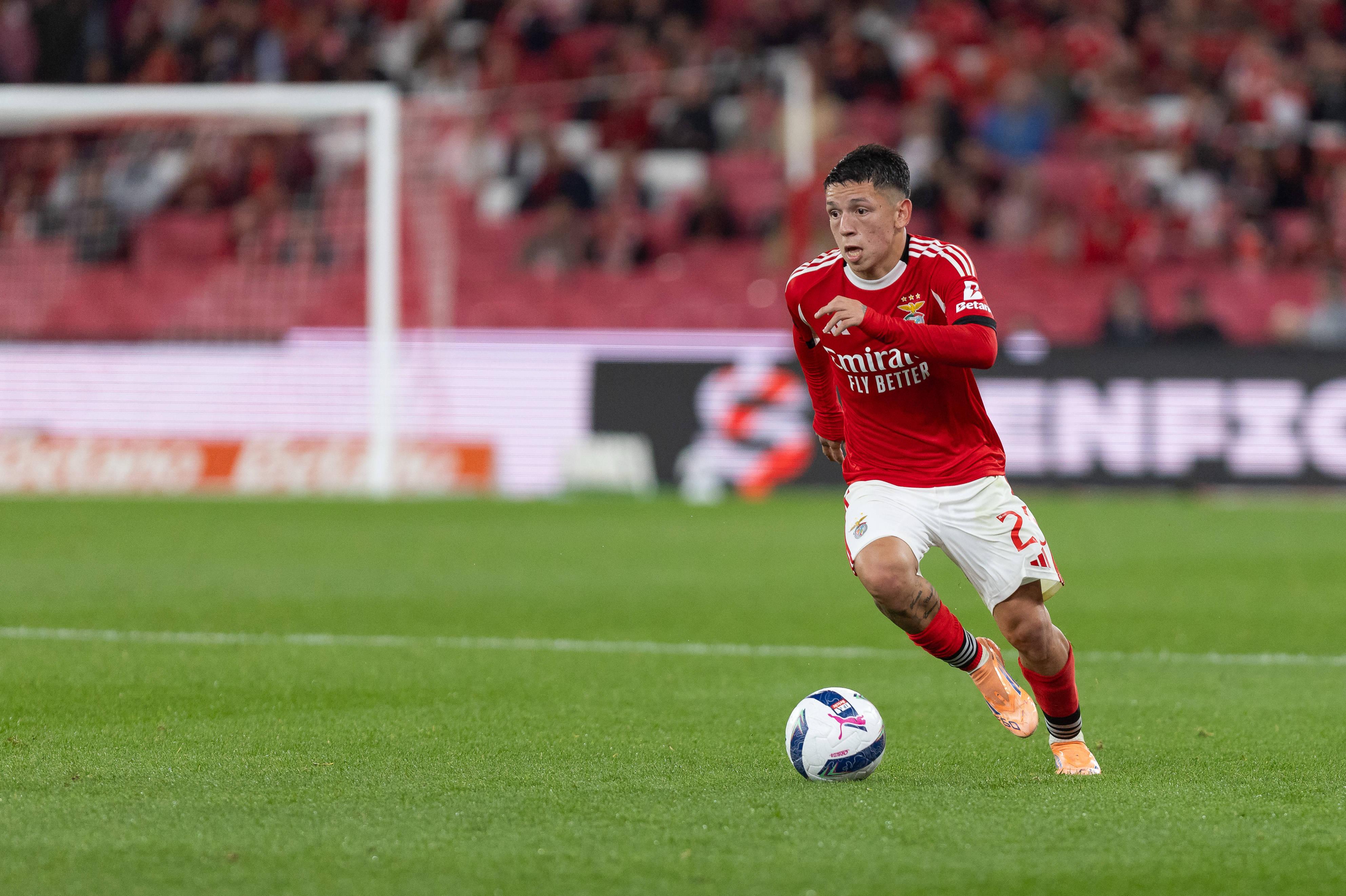 26.º Gianluca Prestianni (Benfica/Argentina), avançado, 20 anos. Golden Boy Index: 54,7. Foto IMAGO