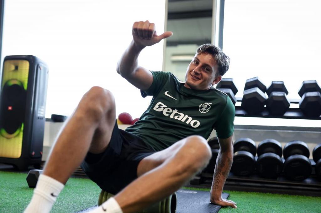 Silas Andersen no ginásio da Academia de Alcochete - Foto: Sporting CP