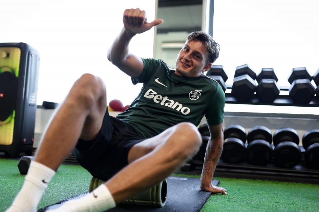 Silas Andersen no ginásio da Academia de Alcochete - Foto: Sporting CP