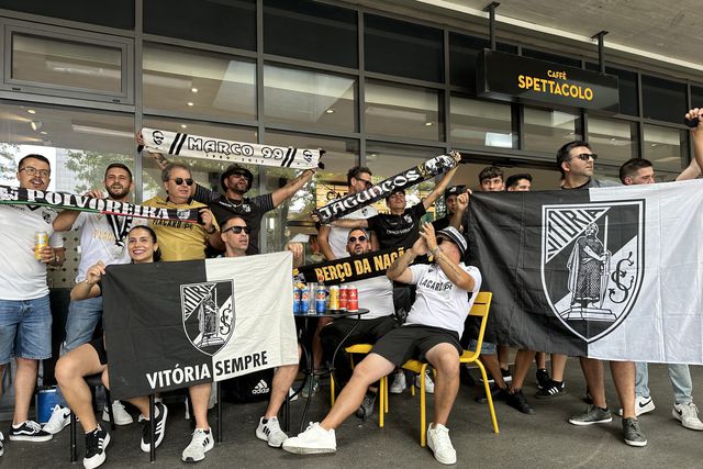 Apoio dos adeptos do Vitória de Guimarães em Zurique
