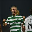 Hjulmand festeja golo ao Casa Pia pelo Sporting