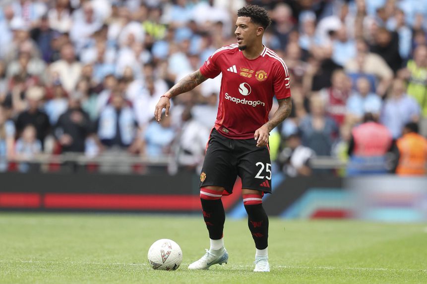 Jadon Sancho ao serviço do Manchester United