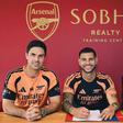 Bruno Guimarães apresentado no Arsenal. Foto Arsenal FC
