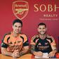 Bruno Guimarães apresentado no Arsenal. Foto Arsenal FC