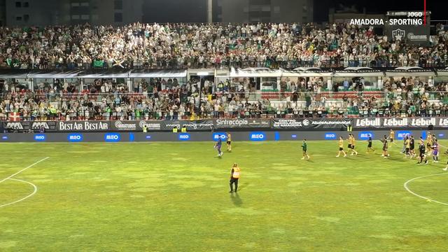 Jogadores do Sporting assobiados após empate com o Estrela da Amadora