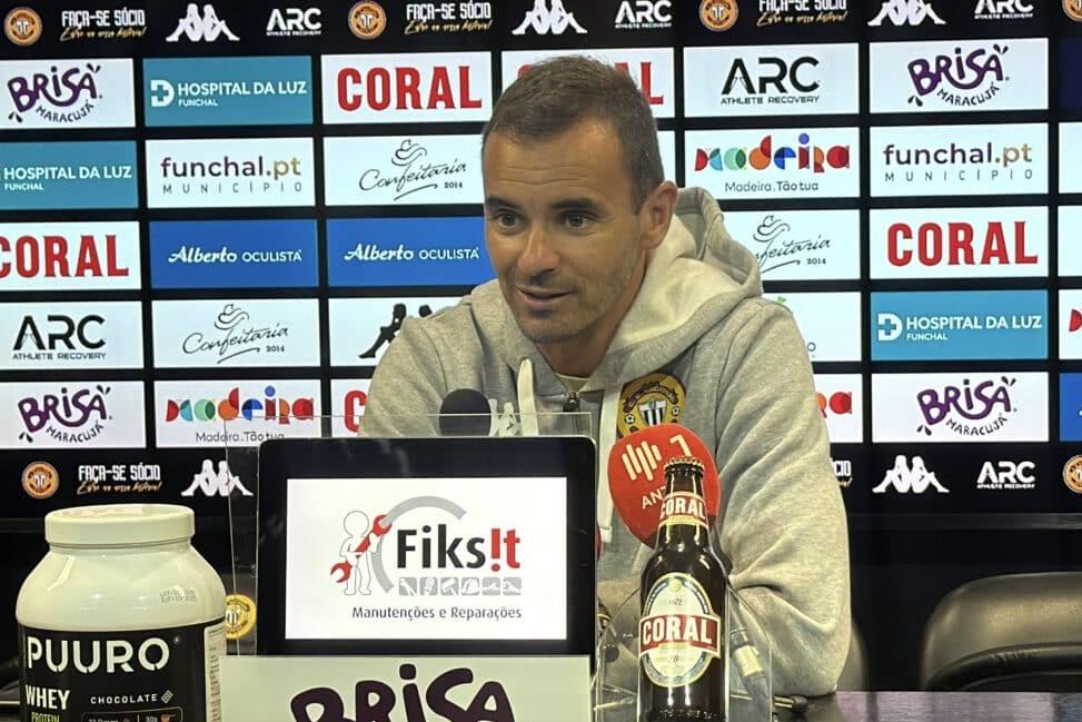 João Gião, treinador do Nacional -Foto: Nacional