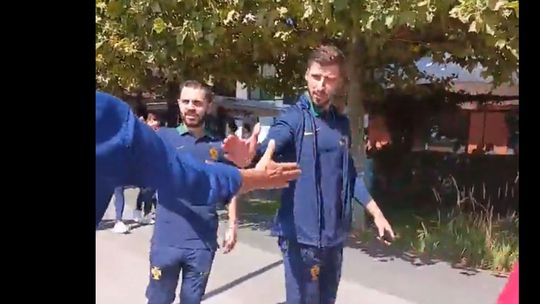 Vídeo: Seleção Nacional deu passeio matinal por Bratislava