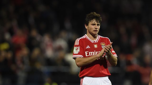 João Neves representou a principal equipa do Benfica em 2022/23 e 2023/24 (Foto: Grafislab)