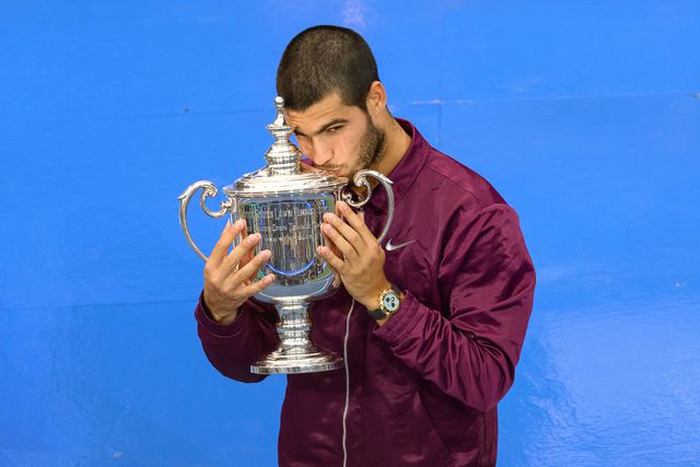O novo visual de Carlos Alcaraz depois da vitória no U.S Open
