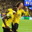 Fábio Silva a festejar o 2-1 de Guirassy, assistido por si