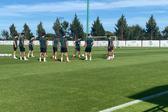 Treino do Sporting na véspera do arranque da Champions. Foto: A BOLA