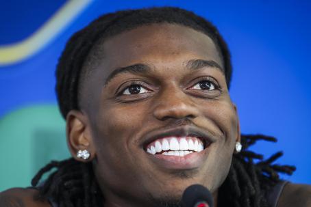 Rafael Leão não escondeu carinho pelo Sporting na antevisão do jogo com o Galatasaray - Foto: José Sena Goulão/Lusa