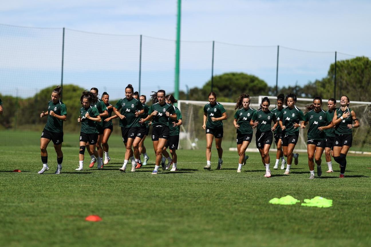 Leoas cumpriram mais uma unidade de treino na Academia de Alcochete - Foto: Sporting CP