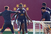 Rafael Leão no último treino da equipa na Turquia - Foto: X/Galatasaray