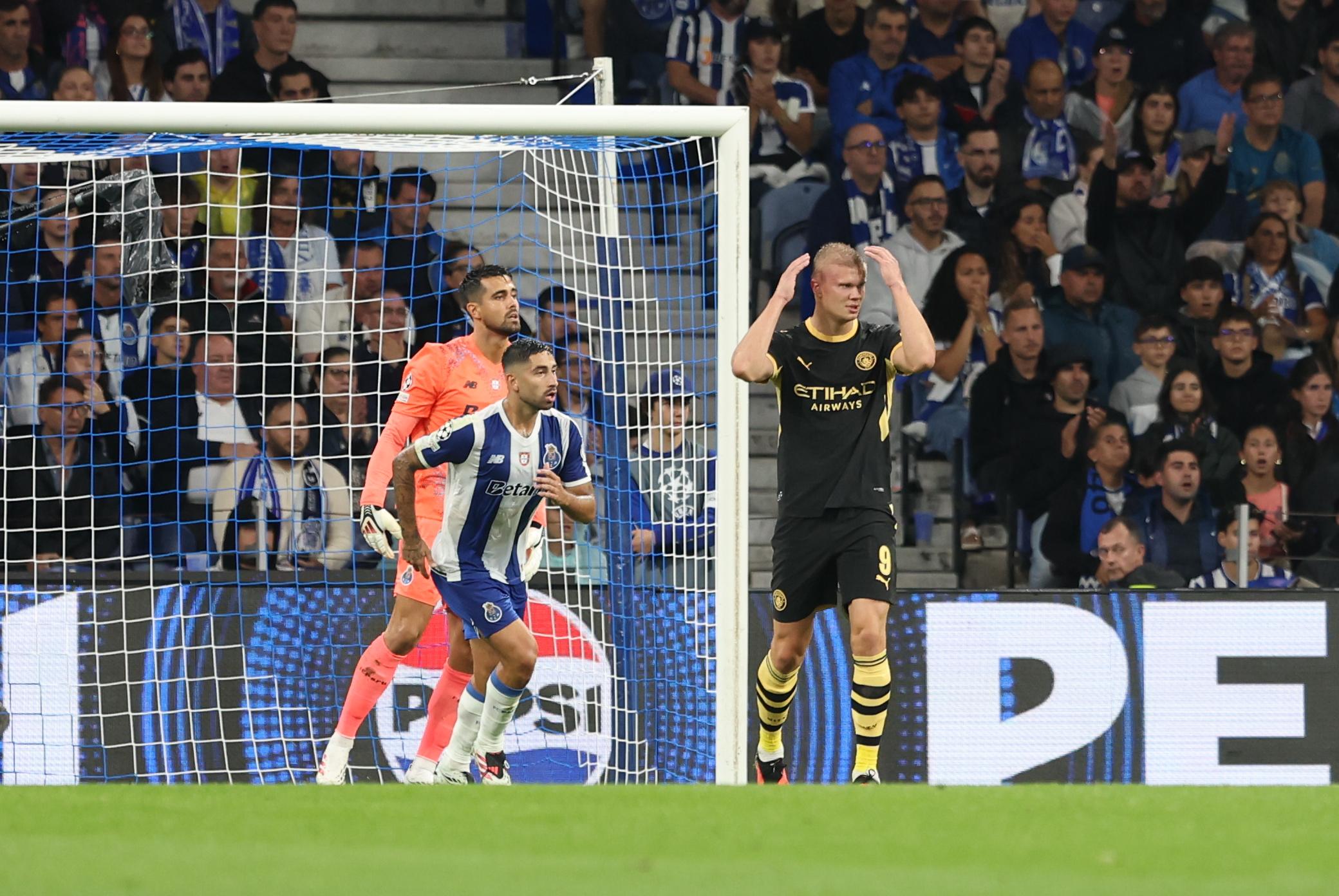 Haaland frustrado no FC Porto-Manchester City - Foto: Catarina Morais/Kapta +