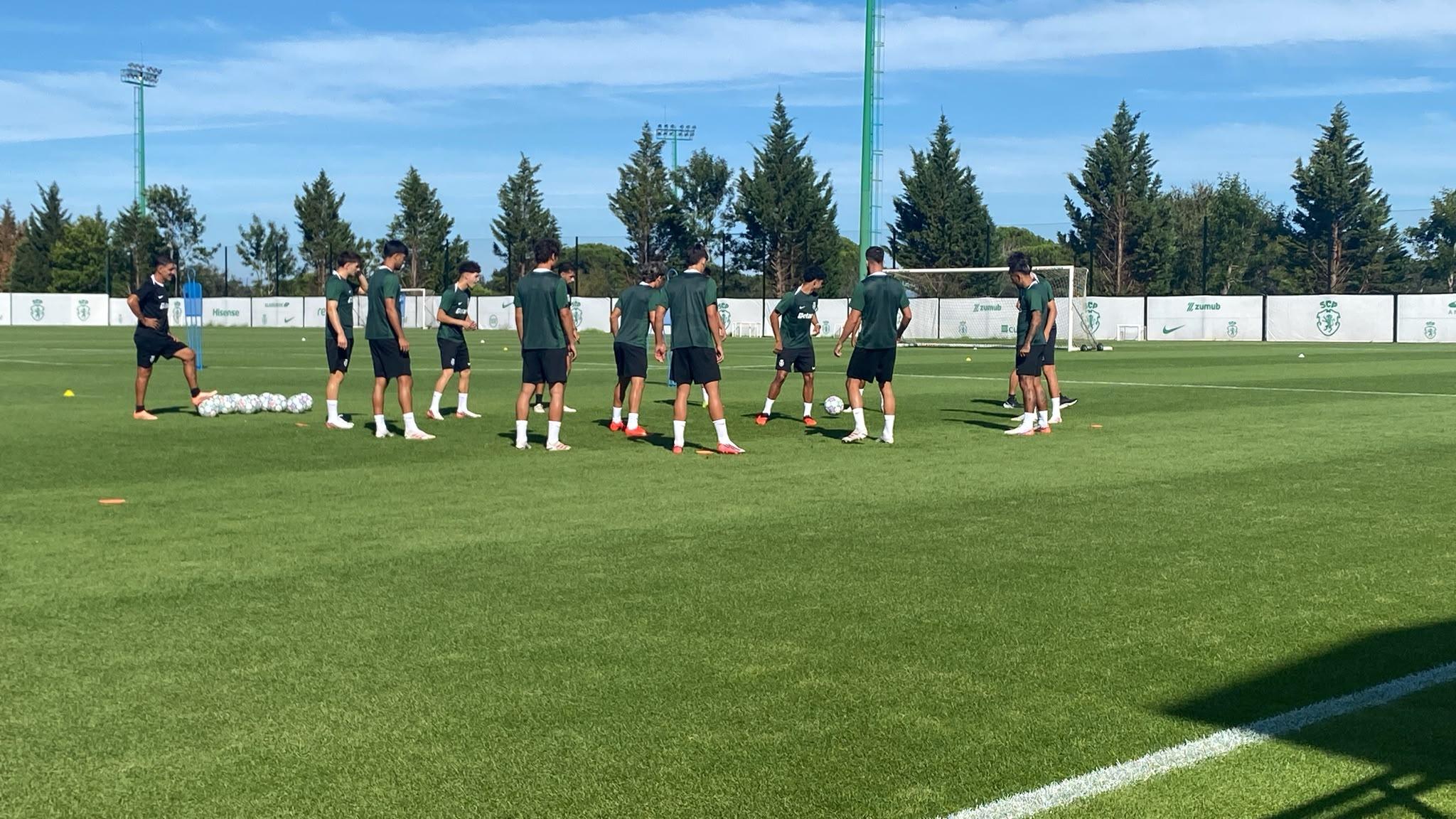 Treino do Sporting. Foto: A BOLA