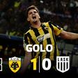 Livre direto perfeito a abrir a Champions: que golaço em Atenas!