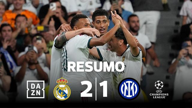 Mourinho derrota o Inter no regresso à Champions com o Real Madrid (resumo)