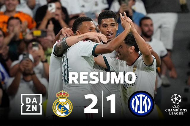 Mourinho derrota o Inter no regresso à Champions com o Real Madrid (resumo)