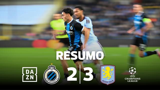 Que jogo! Aston Villa soma a primeira vitória da época em Bruges (resumo)
