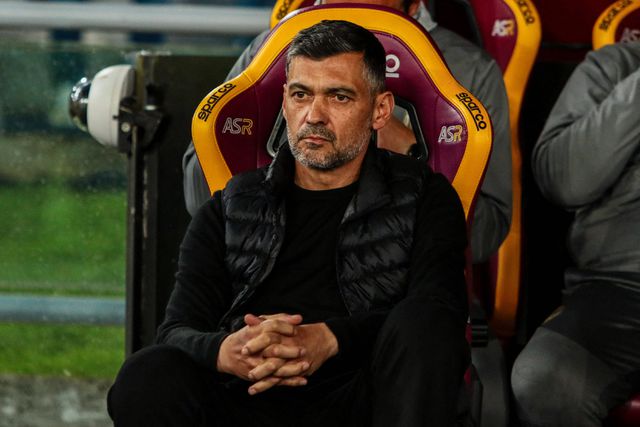 Sérgio Conceição, ao serviço do Milan, no Olímpico de Roma