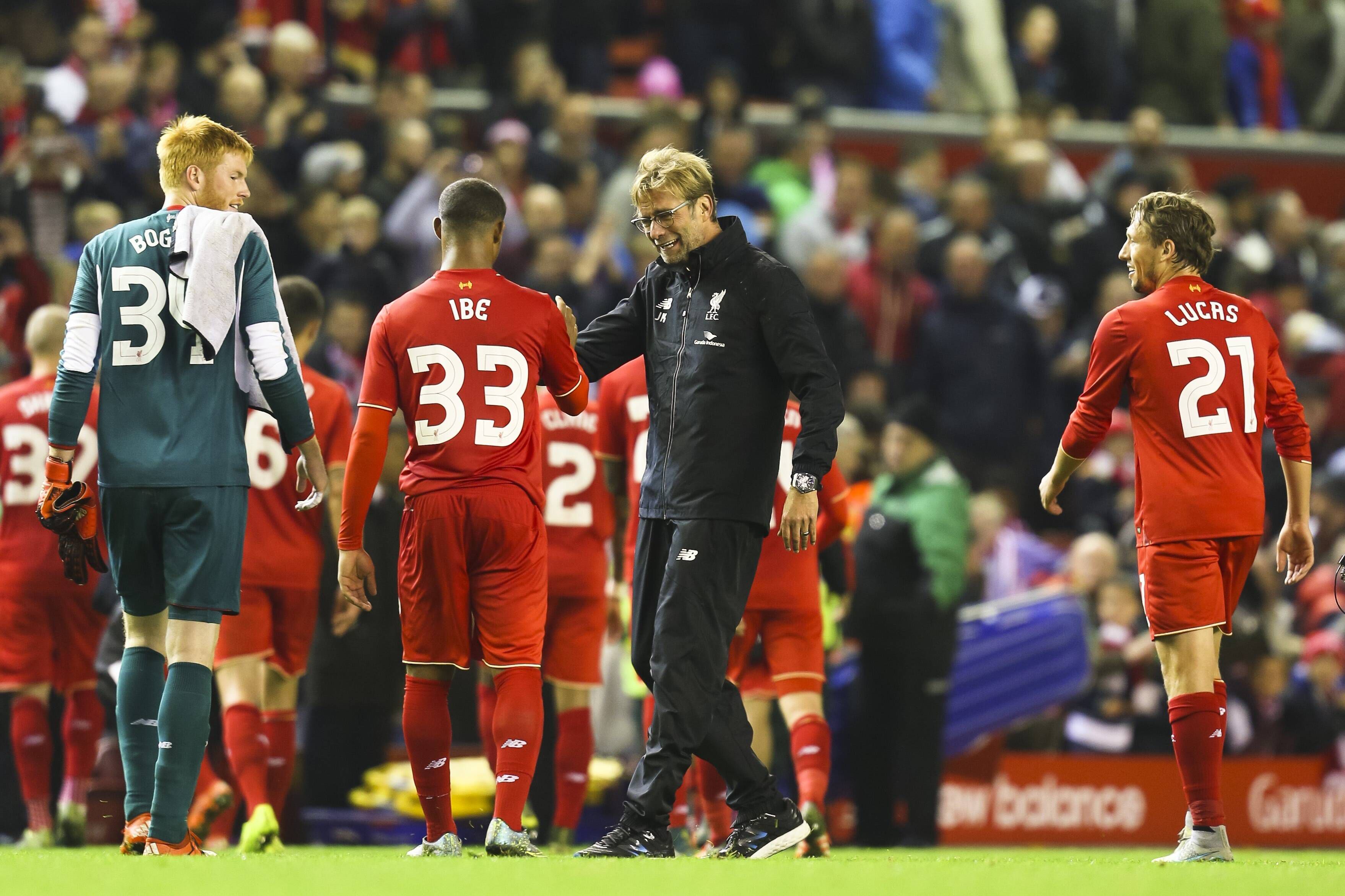 Primeira vitória de Klopp nos reds foi contra o Bournemouth, na Taça da Liga Inglesa (1-0) - 28 de outubro de 2015 - Foto: IMAGO