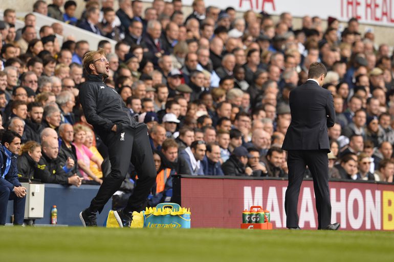 Klopp estreou-se no comando técnico do Liverpool com um empate (0-0) na visita ao Tottenham - 17 de outubro de 2015 - Foto: IMAGO