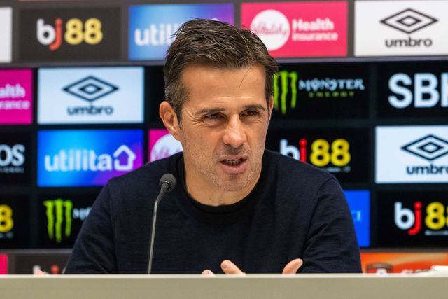 Marco Silva em conferência de imprensa do Fulham