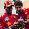 Lewis Hamilton e Charles Leclerc divertem-se antes do GP de Singapura