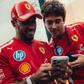 Lewis Hamilton e Charles Leclerc divertem-se antes do GP de Singapura