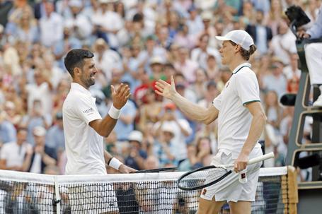 Djokovic: «Sinner? Não há nenhum desporto comparável ao ténis»