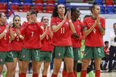 Jogadoras portuguesas agradecem apoio em Oliveira de Azeméis (Foto FPF)