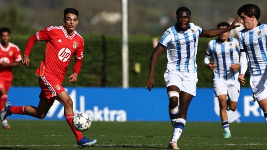 Youth League: Benfica perde com a Real Sociedad (1-2)