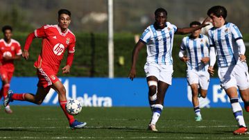 Youth League: Benfica perde com a Real Sociedad (1-2)