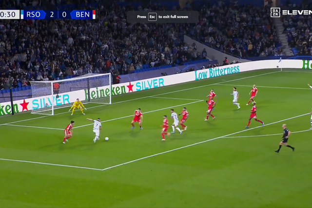 Depois do golo anulado, Real Sociedad faz mesmo o 3-0 ao Benfica (vídeo)