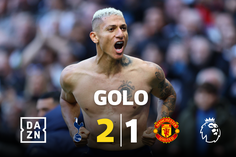 A dança do pombo na reviravolta: Richarlison desvia e faz o 2-1 para o Tottenham