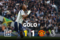 Golo a saltar do banco: Udogie cruza e Tel faz o empate para o Tottenham