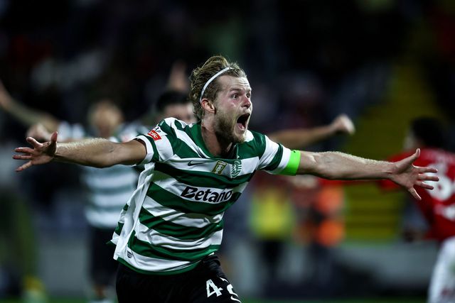 Hjulmand marcou o golo do triunfo (Foto: Sporting CP)