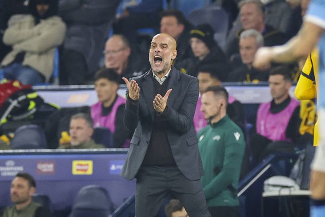 Pep Guardiola, treinador do Manchester City