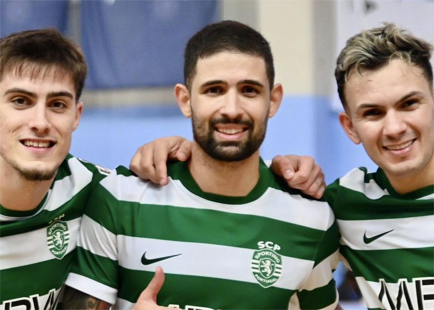 O Sporting soma e segue, tendo goleado o Caxinas (9-1). Foto: Sporting CP