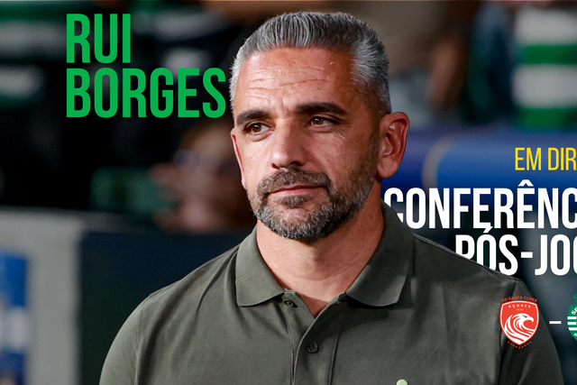 EM DIRETO: Rui Borges analisa jogo frente ao Santa Clara
