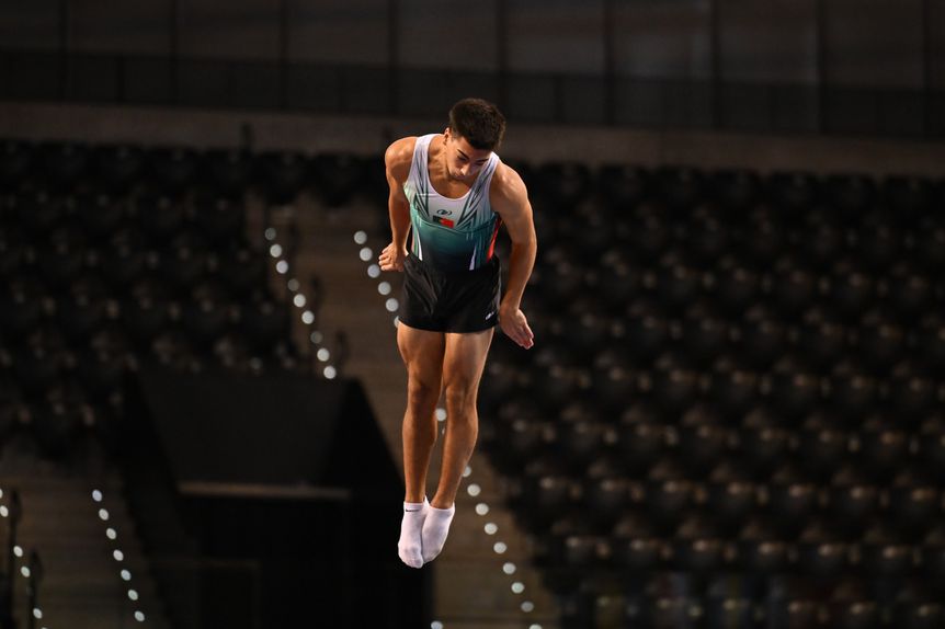 Portugal no pódio mundial de trampolim individual por equipas (foto: COP)