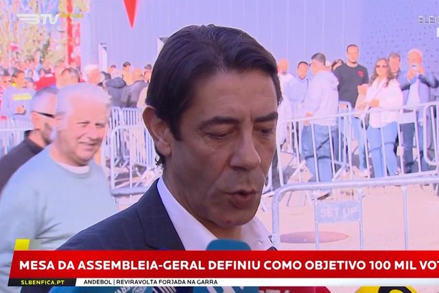 Rui Costa satisfeito com adesão dos sócios: «As sondagens valem o que valem»