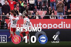 Golo madrugador tira Girona dos lugares de despromoção (resumo)
